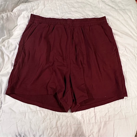 Old Navy | Women’s SoComfy Terry extra High-Waisted 5inseam shorts sz XL maroon - Picture 1 of 6